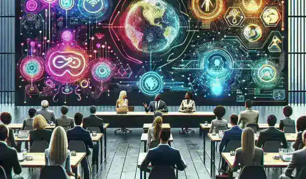 "Google I/O 2024 event showcasing innovative AI products and advancements in web technology, featured in The Vergecast's in-depth analysis."